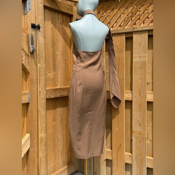 🆕 CULT GAIA 🧿 NWOT Romia Button-Detail Dress, Affogato Brown - Sz S - Picture 5 of 15